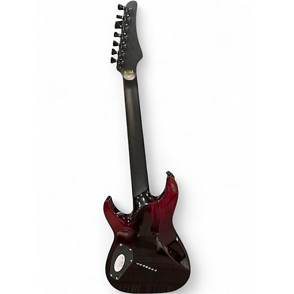 Used 2023 Schecter Guitar Research Reaper-7-String Elite Multiscale Electric Blood Burst Solid Body Electric Guitar