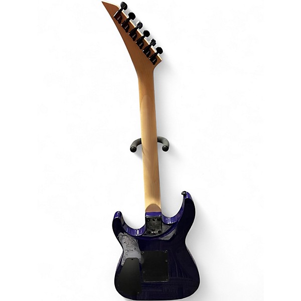 Used Jackson JS34Q Dinky transparent purple Solid Body Electric Guitar