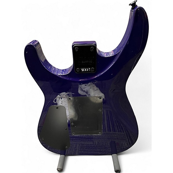 Used Jackson JS34Q Dinky transparent purple Solid Body Electric Guitar