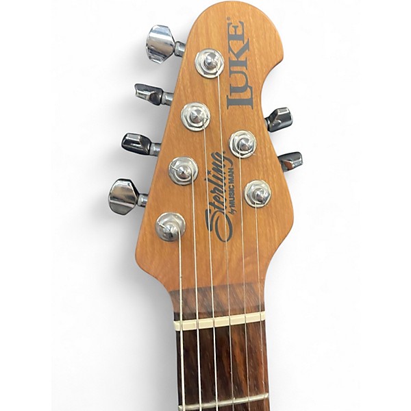 Used Sterling by Music Man LUKE Black Solid Body Electric Guitar