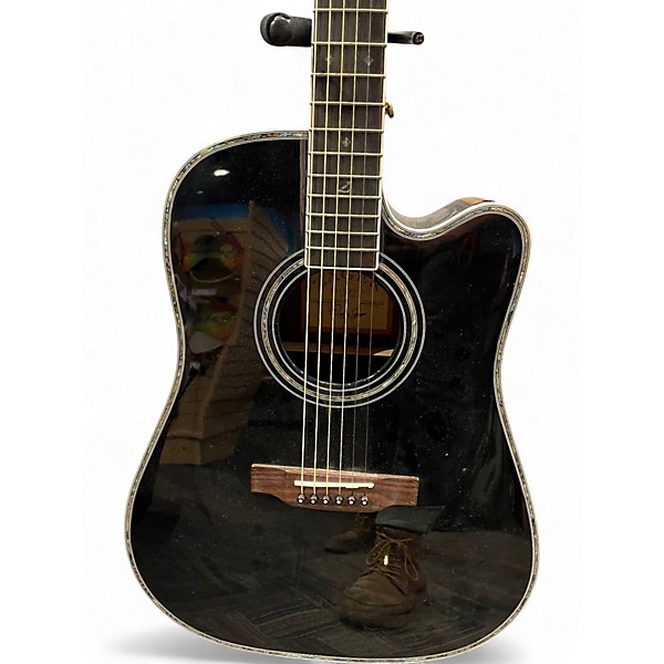 Used Zager ZAD-80CE BLACK Acoustic Electric Guitar