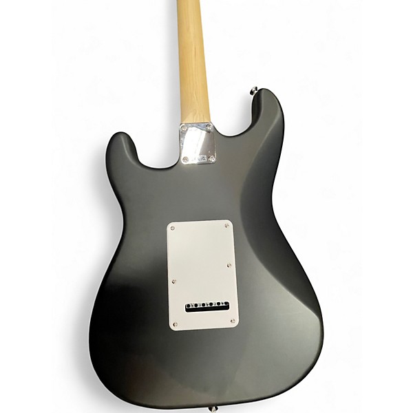 Used Squier Standard Stratocaster Matte Black Solid Body Electric Guitar