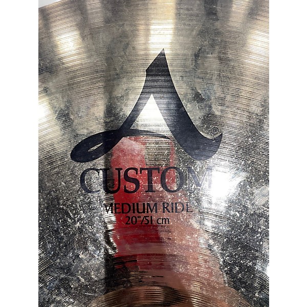 Used Zildjian 20in A Custom Medium Ride Cymbal