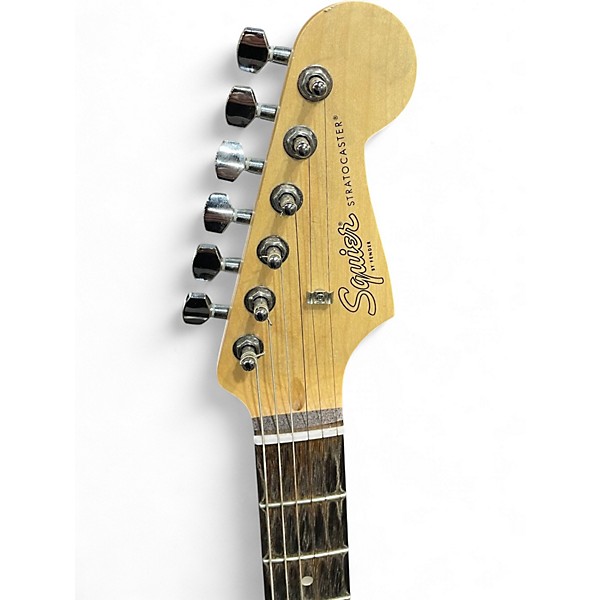 Used Squier Debut Stratocaster Matte Black Solid Body Electric Guitar