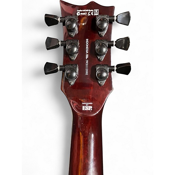 Used ESP LTD EC1000T Amber Burst Solid Body Electric Guitar