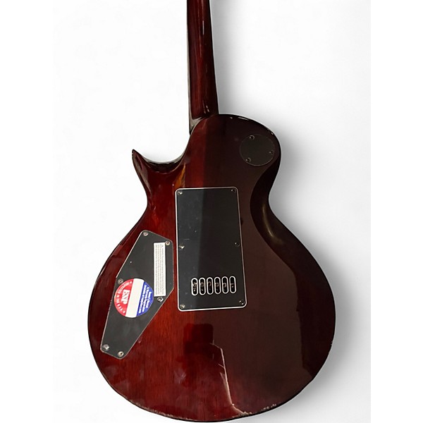 Used ESP LTD EC1000T Amber Burst Solid Body Electric Guitar