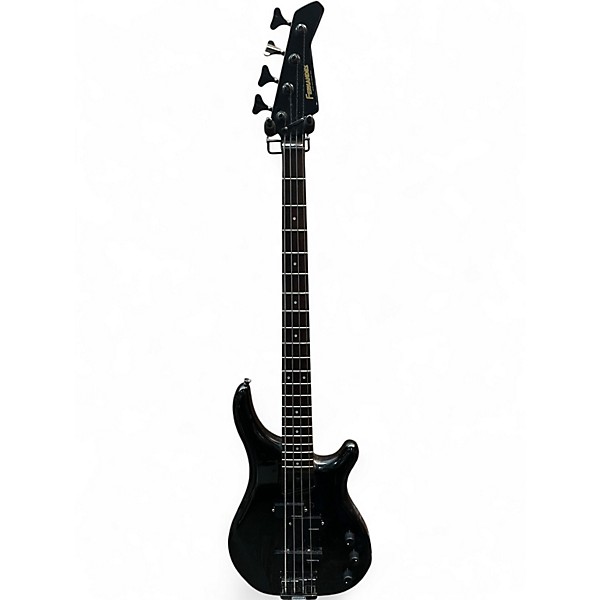 Vintage 1980s Fernandes FRBV 40 Revolver Black Electric Bass Guitar