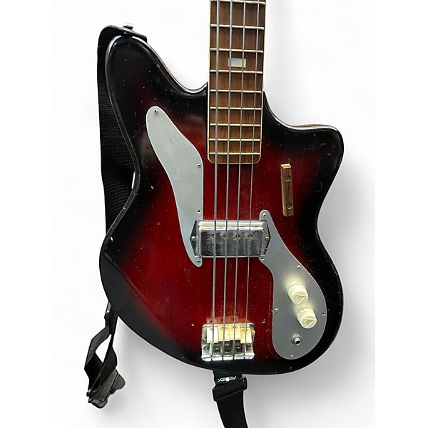 Vintage 1964 Kent 528 Black Cherry Electric Bass Guitar