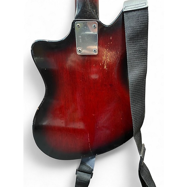 Vintage 1964 Kent 528 Black Cherry Electric Bass Guitar