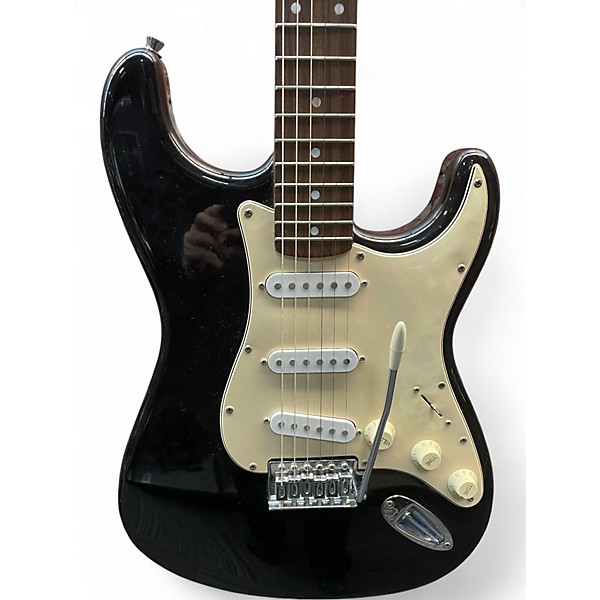 Used Squier stratocaster mij Black Solid Body Electric Guitar