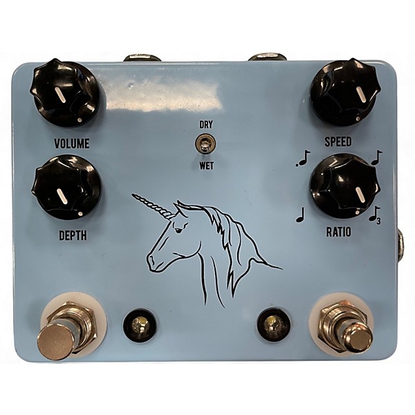 Used JHS Pedals Unicorn Uni-Vibe Photocell Modulator with Tap Tempo Effect Pedal