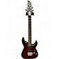 Used Schecter Guitar Research C-1 Platinum FR S Crimson Red Burst Solid Body Electric Guitar thumbnail