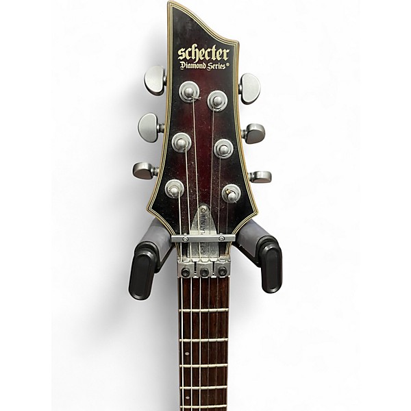 Used Schecter Guitar Research C-1 Platinum FR S Crimson Red Burst Solid Body Electric Guitar