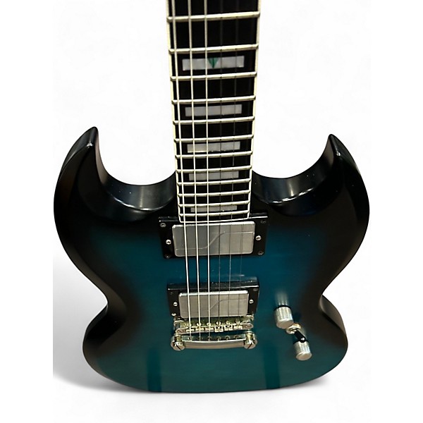 Used Epiphone SG Prophecy Custom GX Blue TIGER Solid Body Electric Guitar