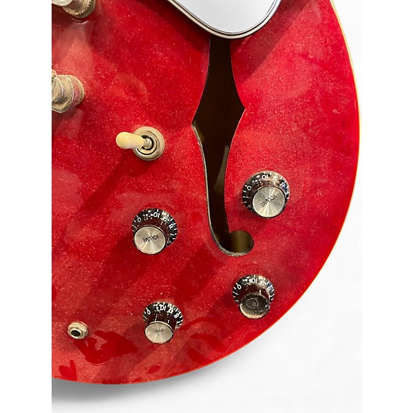Used Epiphone ES355 Cherry Hollow Body Electric Guitar