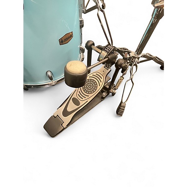 Used Donner 5 Piece Silent Practice Blue Drum Kit