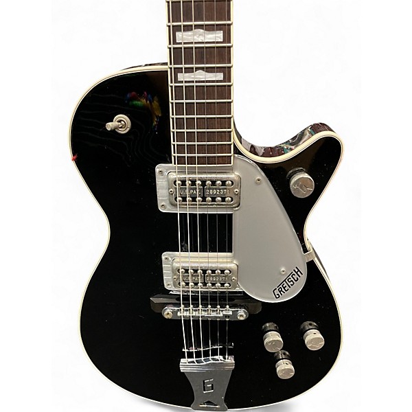 Vintage 1982 Gretsch Guitars Duo Jet Black Chrome Solid Body Electric Guitar