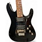 Used Schecter Guitar Research C1 Custom FR Black Solid Body Electric Guitar