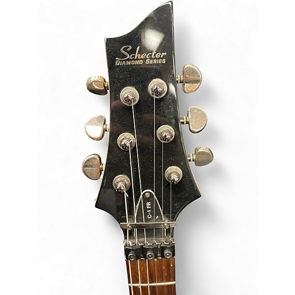 Used Schecter Guitar Research C1 Custom FR Black Solid Body Electric Guitar