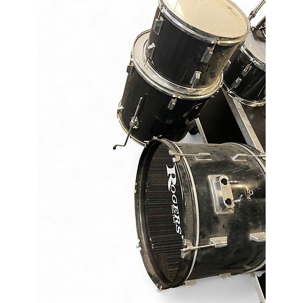 Used Rogers 4 Piece XP8 Black Drum Kit