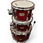 Used Yamaha 4 Piece Stage Custom Cranberry Red Drum Kit