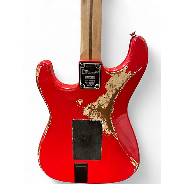 Used 2025 Charvel SC 1H FR Nitro Aged Hot Rod Red Solid Body Electric Guitar
