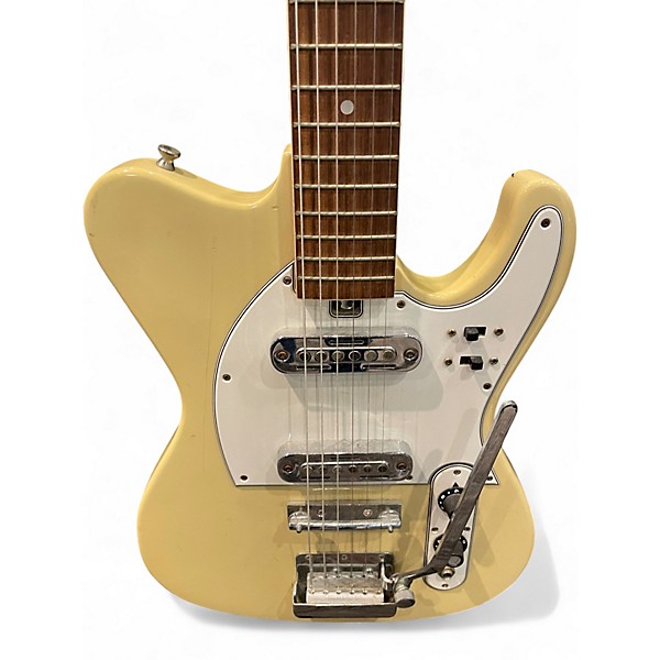 Used Jedson SINGLE CUTAWAY ELECTRIC GUITAR Vintage White Solid Body Electric Guitar