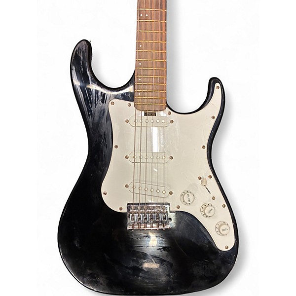 Used Vinci Signature 2000 Black and White Solid Body Electric Guitar