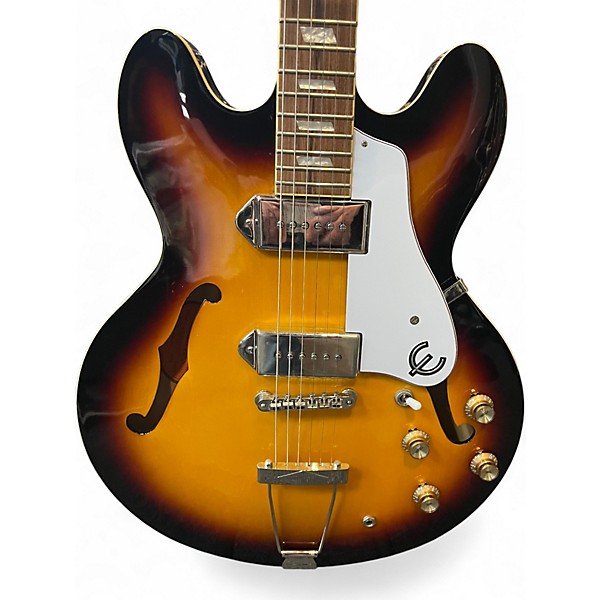 Used Epiphone Casino 2 Tone Sunburst Hollow Body Electric Guitar