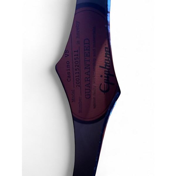 Used Epiphone Casino 2 Tone Sunburst Hollow Body Electric Guitar