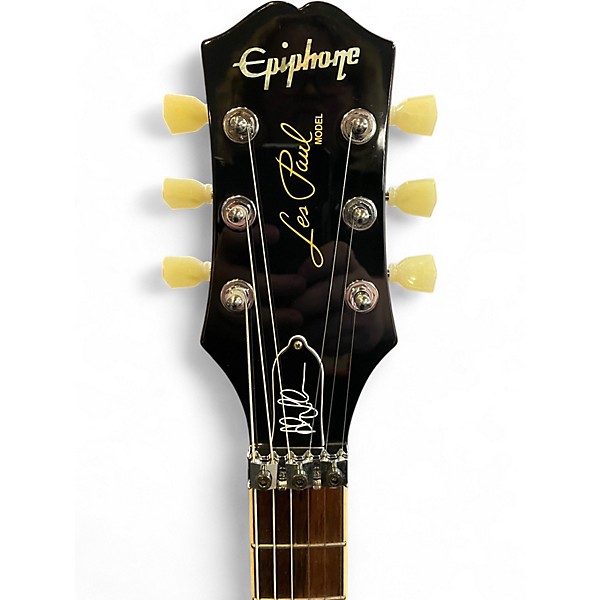 Used 2021 Epiphone Alex Lifeson Les Paul Axcess Viceroy Brown Solid Body Electric Guitar