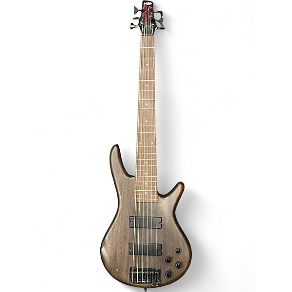 Used Ibanez GSR206 6 String Trans Brown Electric Bass Guitar