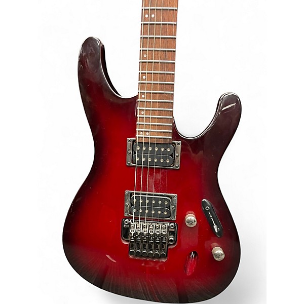 Used Ibanez S520 Candy Red Burst Solid Body Electric Guitar