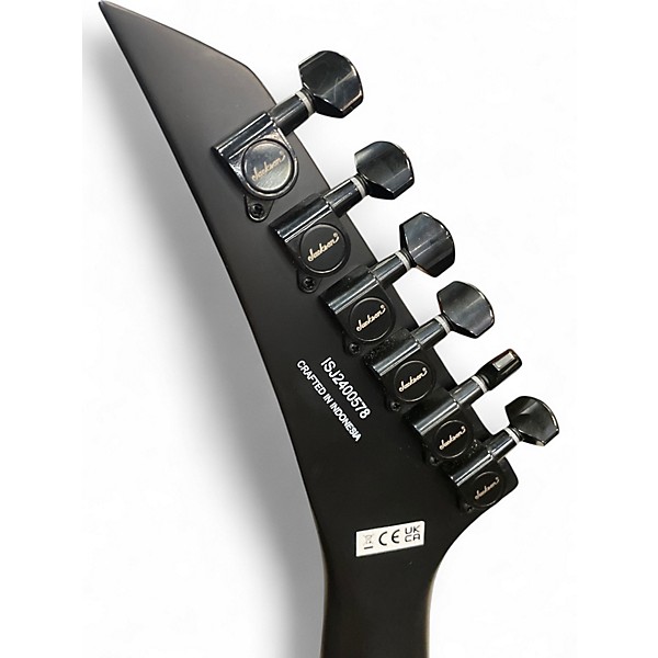 Used Jackson SLX Soloist Black With White Polka Dots Solid Body Electric Guitar