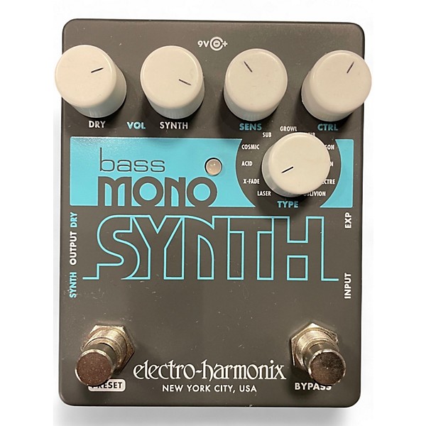 Used Electro-Harmonix Bass Mono Synth Bass Bass Effect Pedal