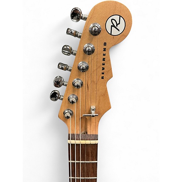 Used Reverend DOUBLE AGENT OG Metallic Blue Solid Body Electric Guitar