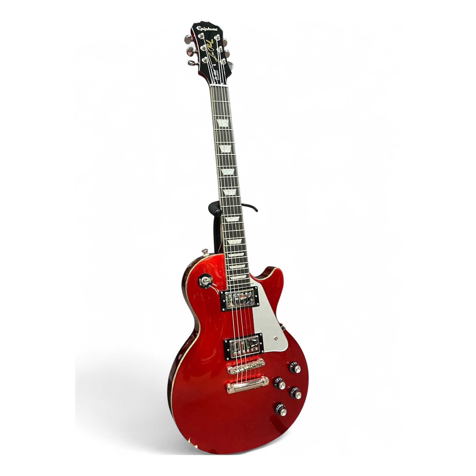Used Epiphone Les Paul Standard Candy Apple Red Metallic Solid