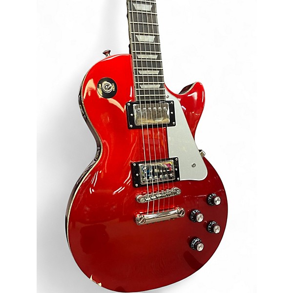 Used Epiphone Les Paul Standard Candy Apple Red Metallic Solid Body Electric Guitar