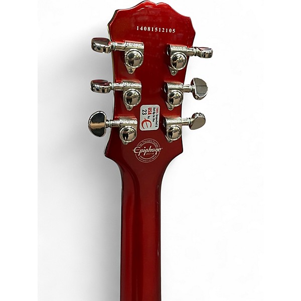 Used Epiphone Les Paul Standard Candy Apple Red Metallic Solid Body Electric Guitar