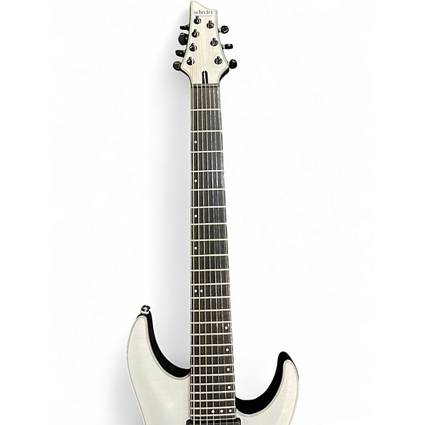 Used Schecter Guitar Research KIETH MERROW K-7 Trans White Solid Body Electric Guitar