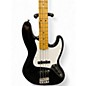 Used 2008 Fender American Standard Jazz Bass Black Electric Bass Guitar