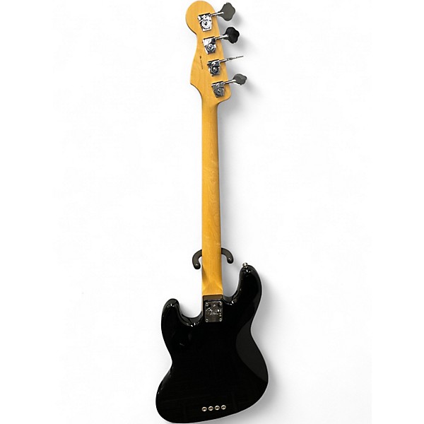 Used 2008 Fender American Standard Jazz Bass Black Electric Bass Guitar