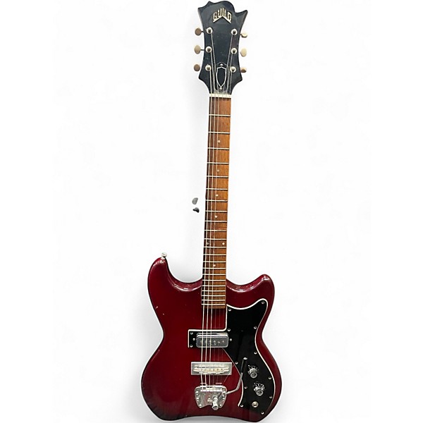 Vintage 1965 Guild S-50 Cherry Solid Body Electric Guitar