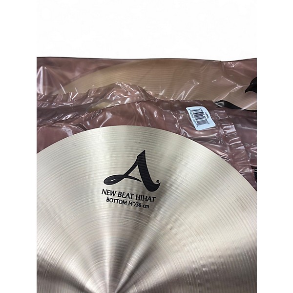 Used Zildjian 14in A Custom Hi Hat Pair Cymbal