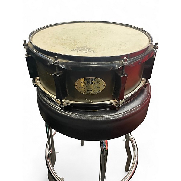 Used Pork Pie 12X4 Little Squealer Snare Brown Drum