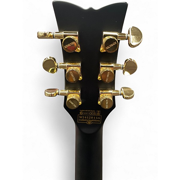 Used Schecter Guitar Research Solo-II Custom Black Solid Body Electric Guitar