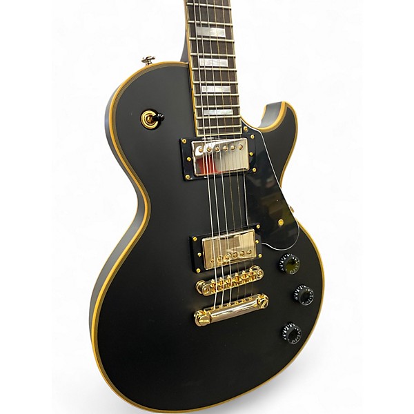 Used Schecter Guitar Research Solo-II Custom Black Solid Body Electric Guitar