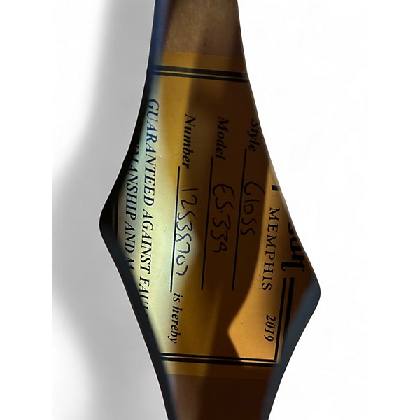 Used Gibson ES339 Memphis TV Yellow Hollow Body Electric Guitar