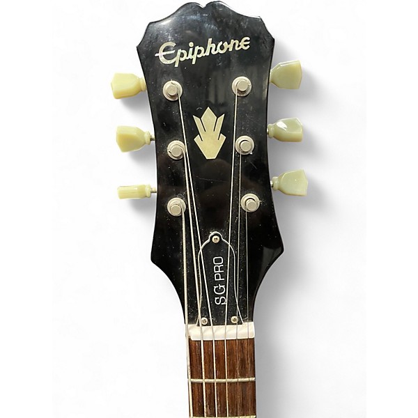 Used Epiphone SG Pro Ebony Solid Body Electric Guitar