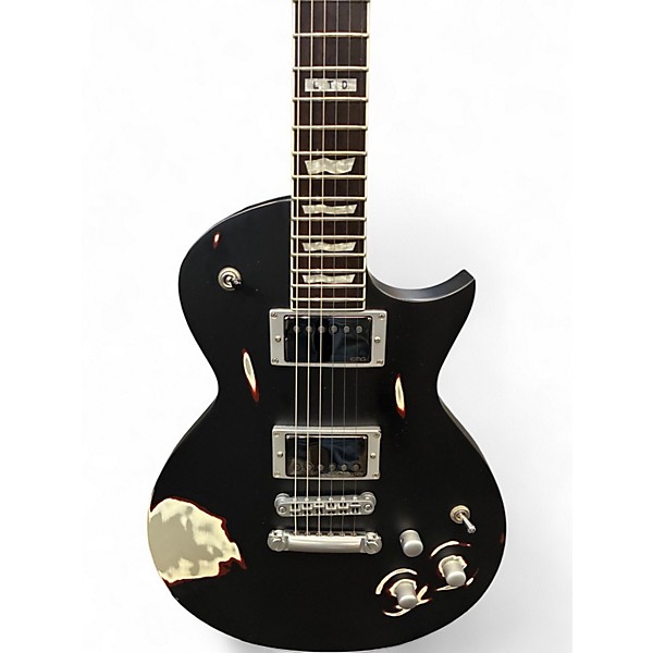 Used 2014 ESP James Hetfield Truckster Black Relic Solid Body Electric Guitar